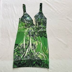 Green and Black Graphic shirt